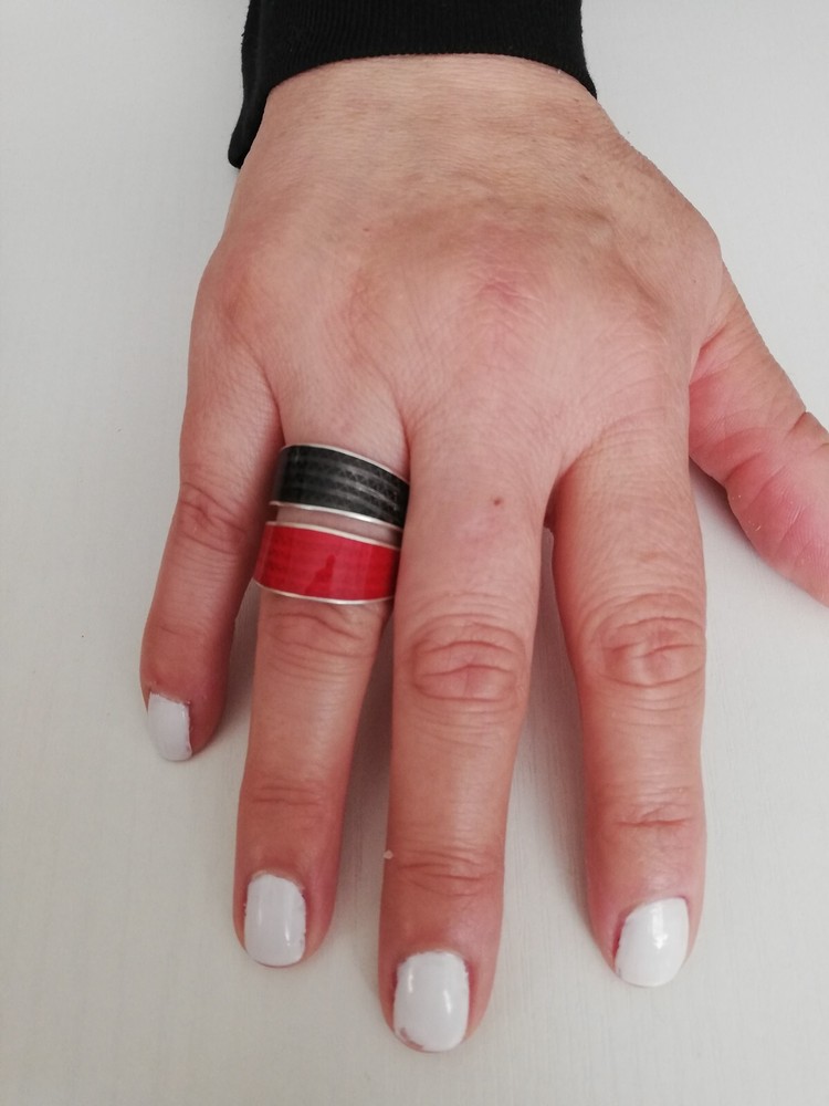 .925 Solid Silver Cocktail Party Ring New.