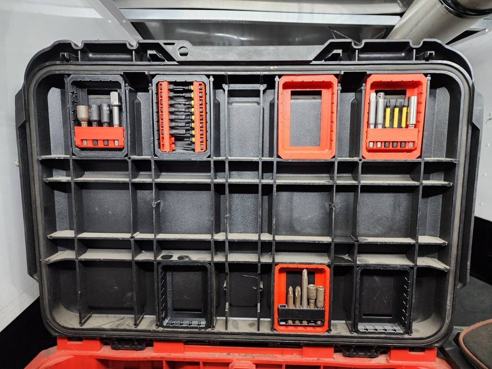 Milwaukee Packout Rolling Toolbox Lid Bit Holder Frame Upper - Red *Canada*