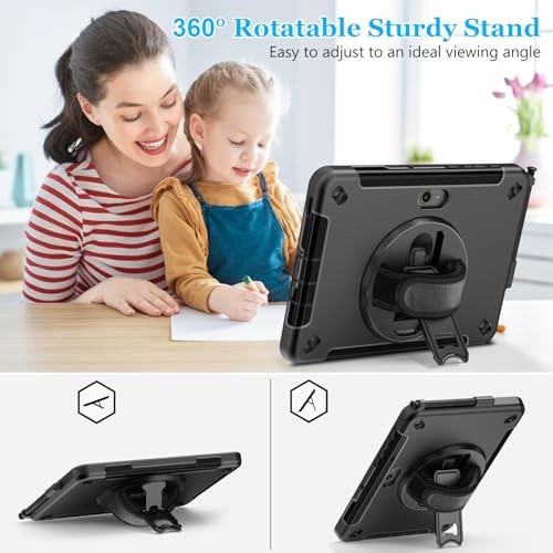 Case for Galaxy Tab Active 5 Pro Tab Active 5 Pro/Active 4 Pro 10.1 Inch Black