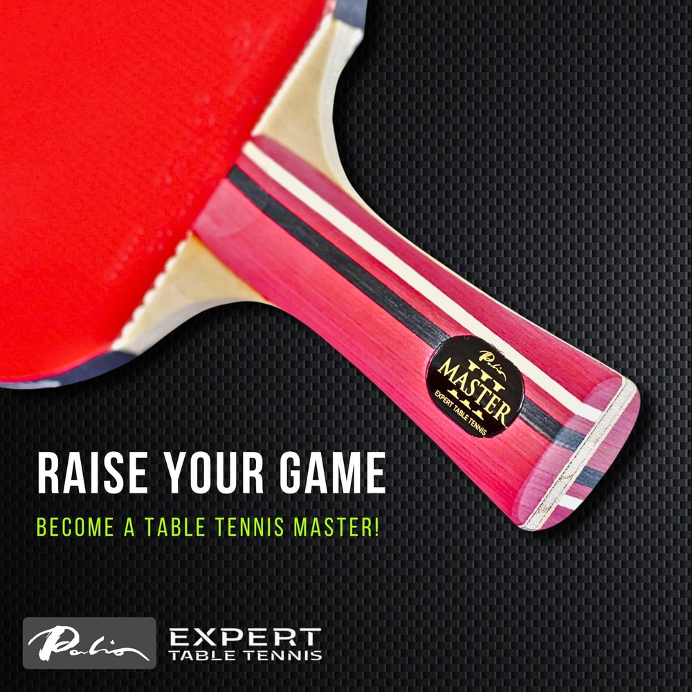 Palio Master 3.0 Table Tennis Racket & Case | ITTF-Approved Intermediate Ping...