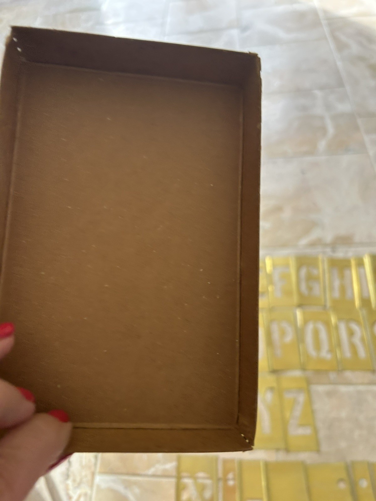 Reese's Brass Stencils Adjustable Vintage With Box