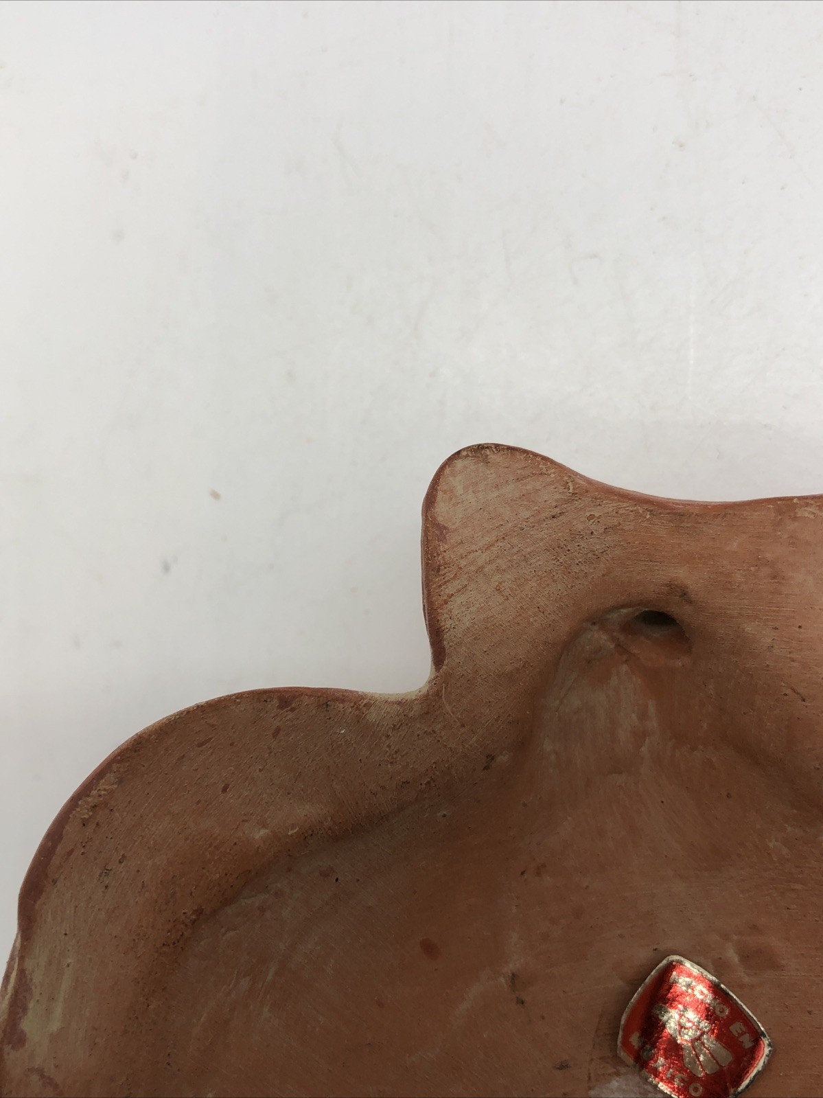 Aztec Mayan Warrior Clay Terra Cotta Mask Made In Mexico Small Wall Hanging