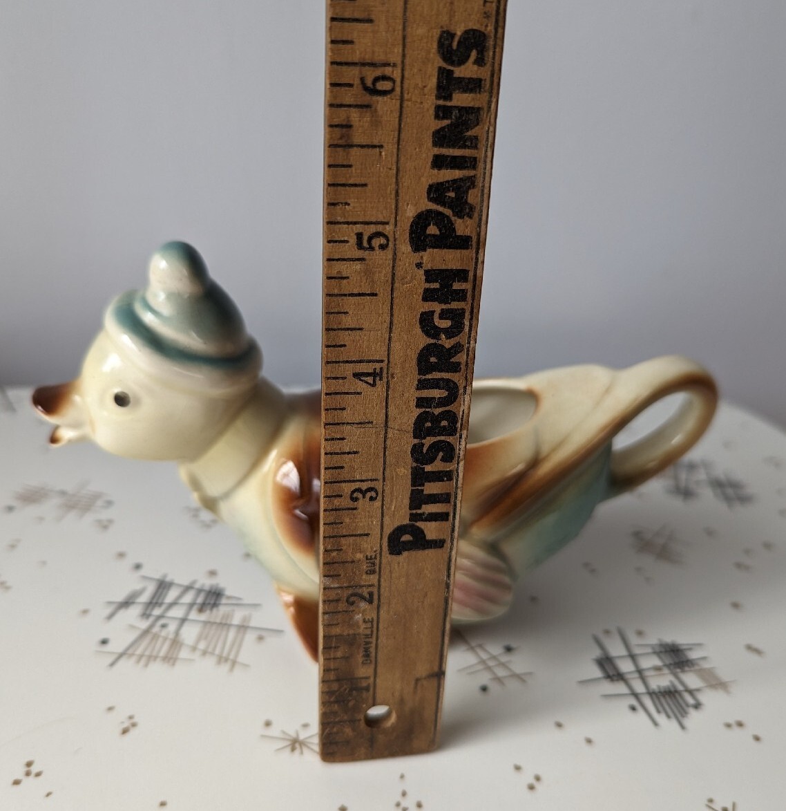 Spaulding China Duck Creamer Vintage Duck Wearing Blue Hat