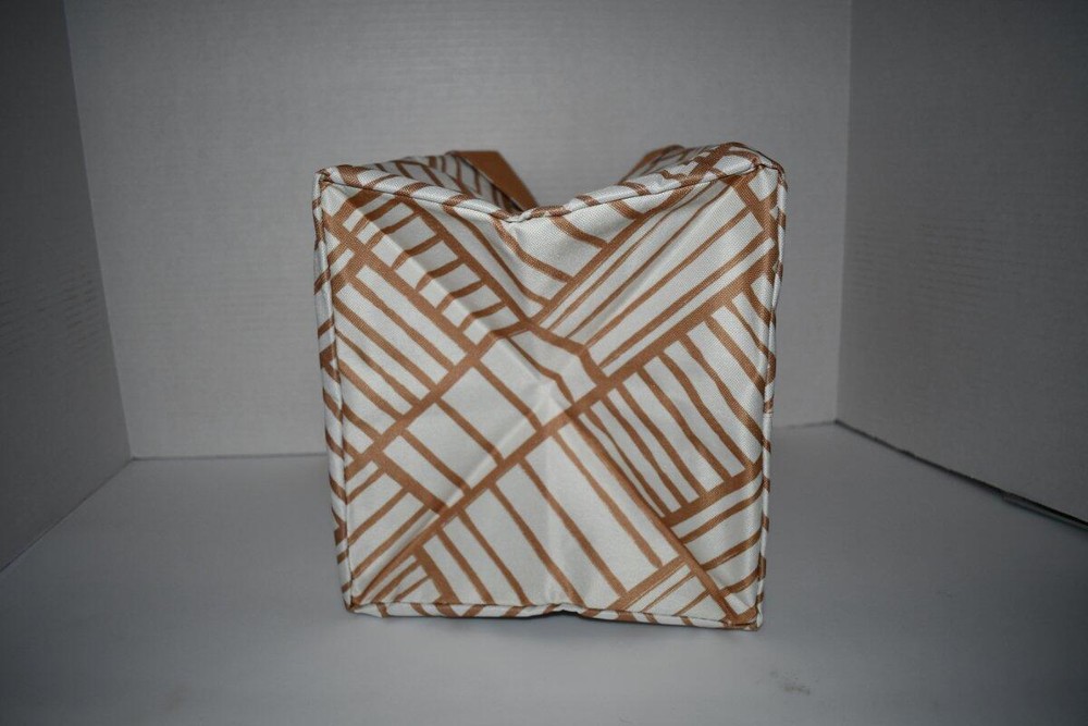 Thirty One Medium Reversible Binin Fawn Patchwork NWT
