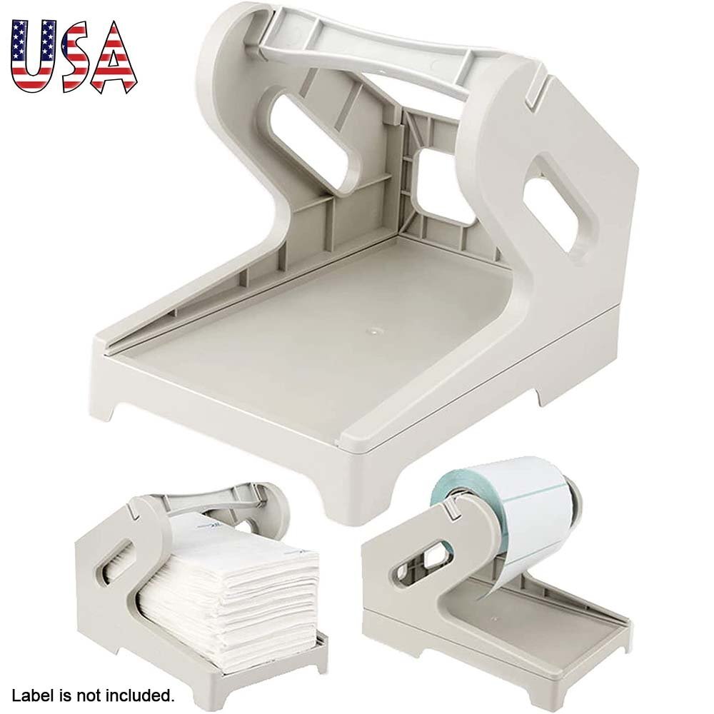 Fanfold / Roll Thermal Shipping Label Holder Desktop Printer Accessory