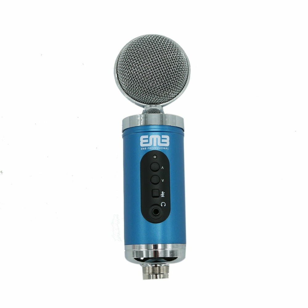 EMC960 Multi Pattern Recording Large Diaphragm Condenser Studio Microphone Blue