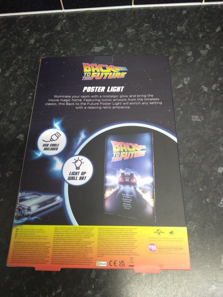 Back To The Future Free Standing/Wall Mountable Poster Light