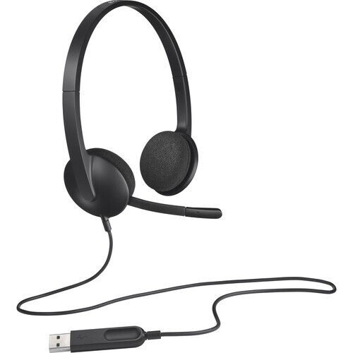 Logitech H340 USB Computer Headset - Black