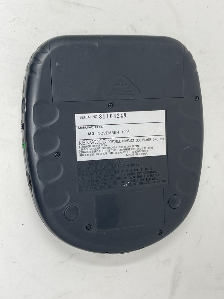 Kenwood Potable CD Player DPC-391