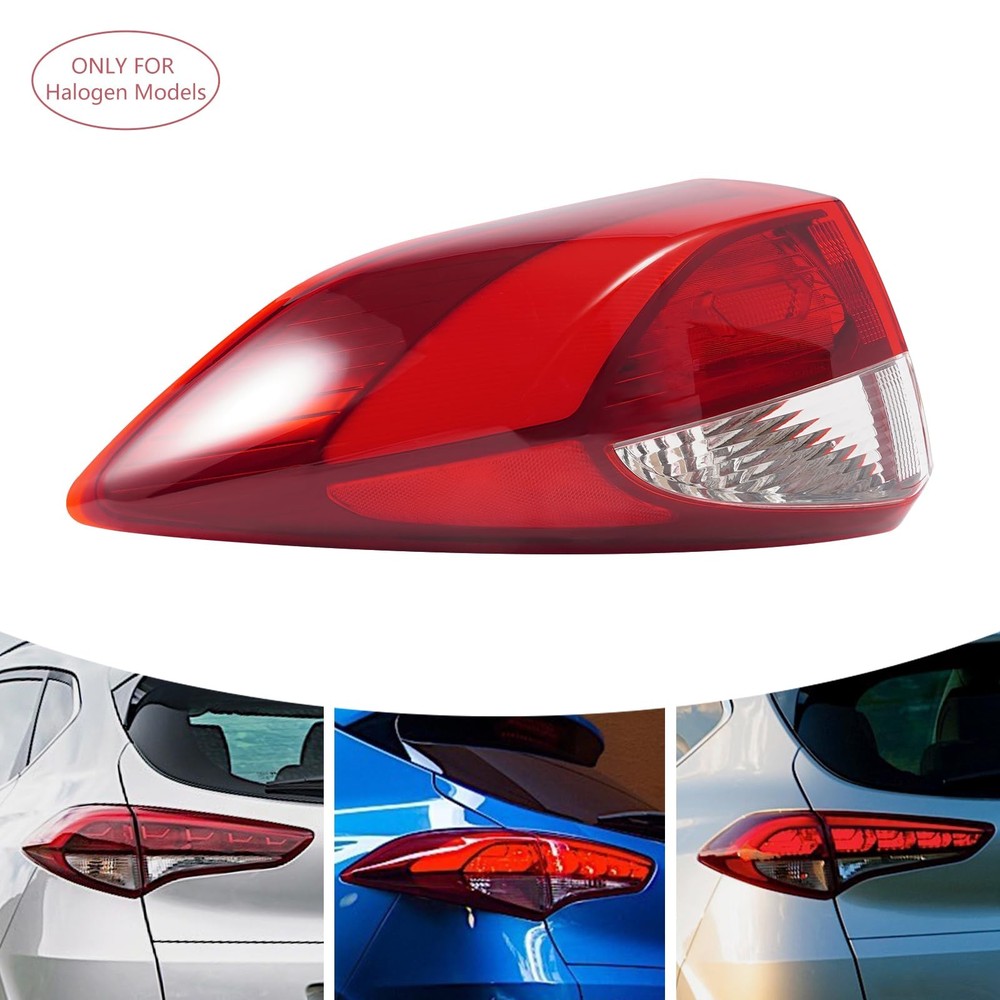 Tail Light Assembly for 2016 2017 2018 Tucson Driver Side Halogen Rear Left