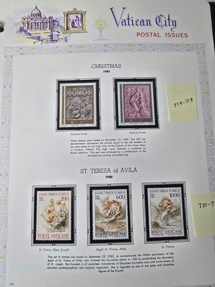 Joystamp: Pristine White Ace Vatican City Album 1976-83 MNH (Select option)