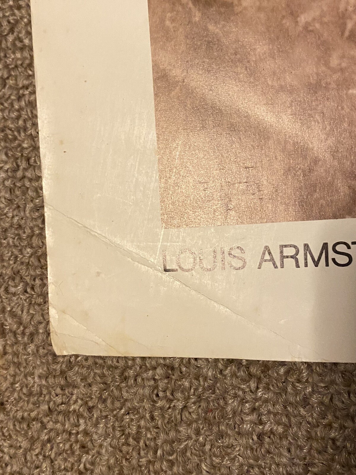 Elton Fax Original Louis Armstrong 1980s Poster / Print 16 x 20