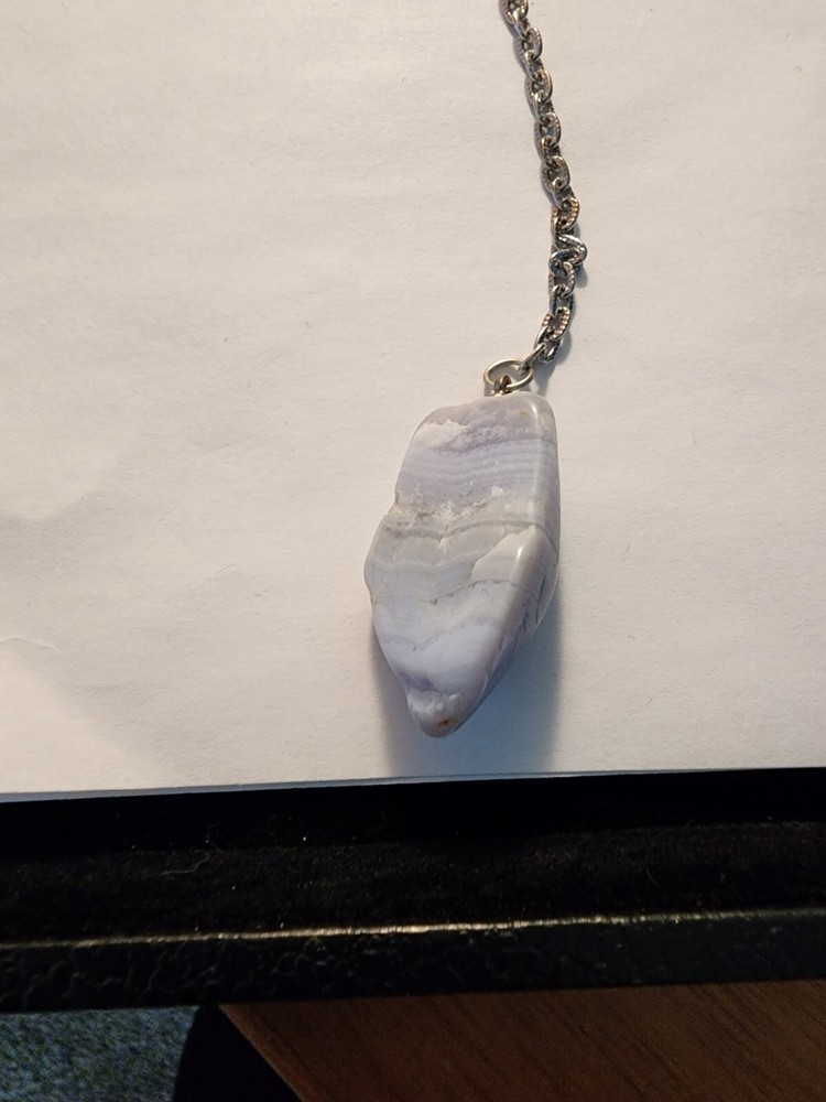 Handmade Lace Agate Pendulum