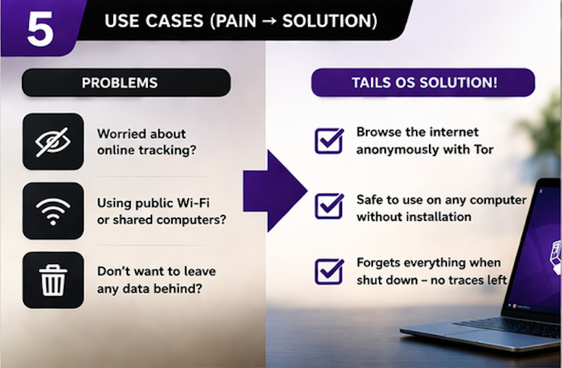Tails Linux LATEST Bootable USB Drive 64 Bit Live System Tor Browser Privacy OS