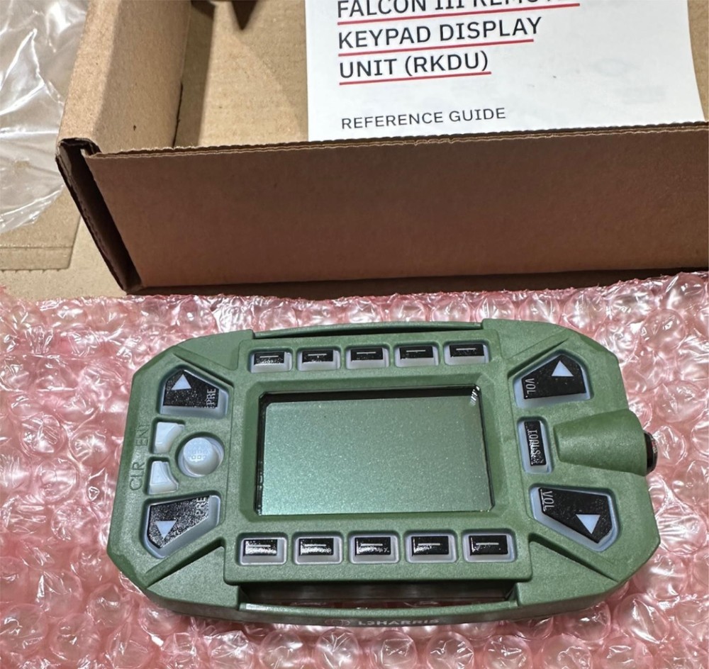 Harris Remote Keypad Display Unit (KDU) 10553-2360-02 w/ Data Programming Cable