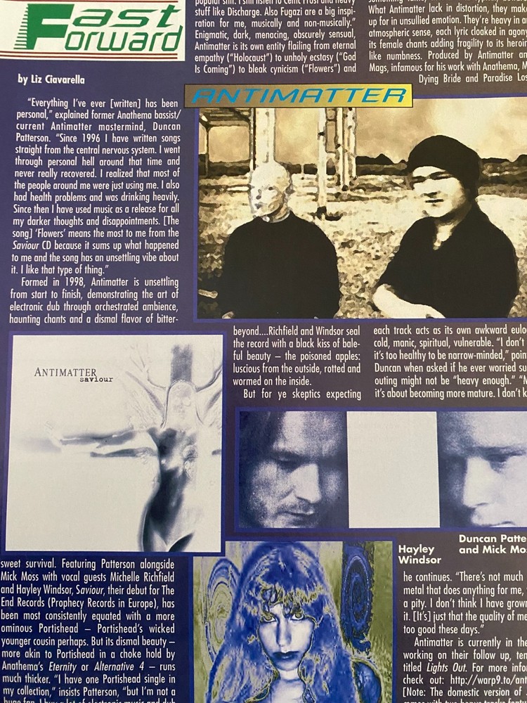 Antimatter,, Full Page Vintage Clipping