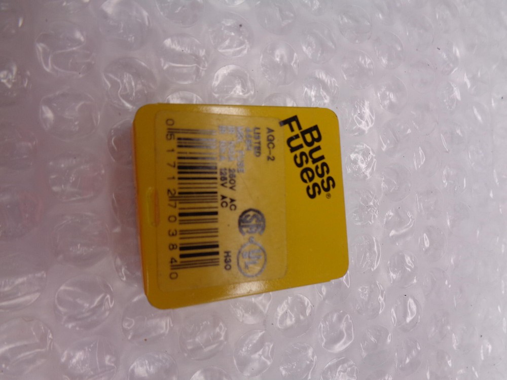 BUSSMANN AGC-2 FUSE PKG 0F 5 NSMP.