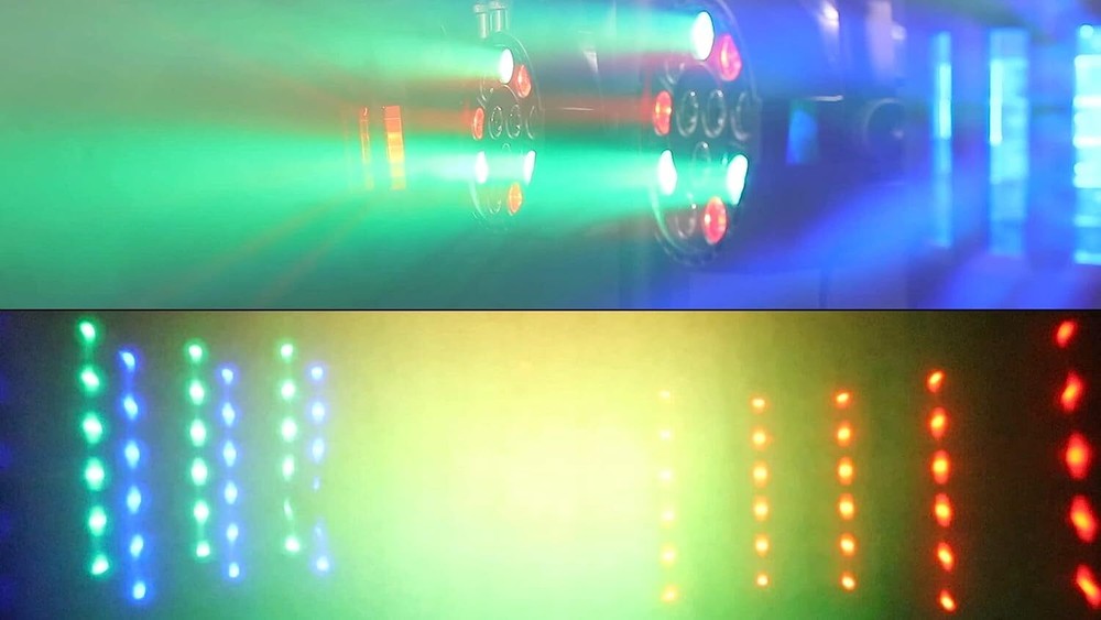 DJ Light System Set With Tripod And Remote Control LED PAR Derby Light Effects
