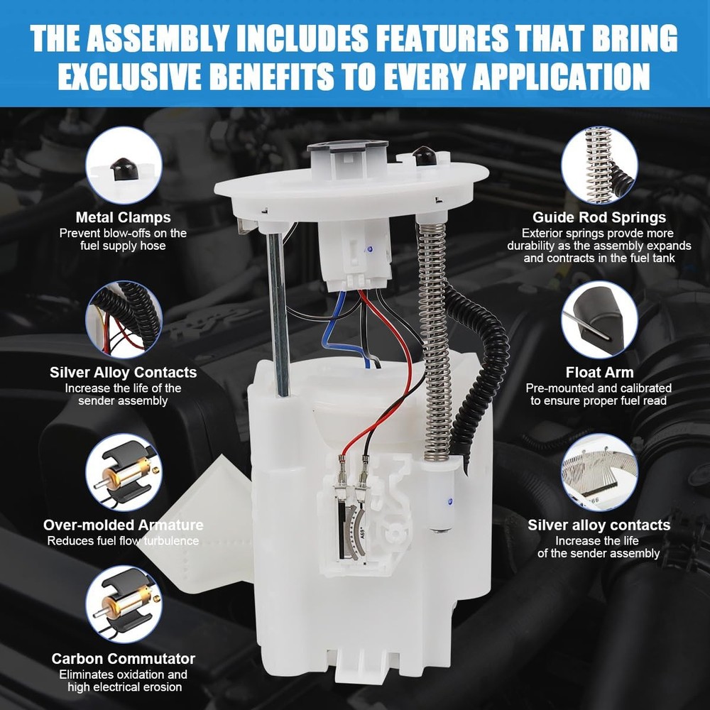 Fuel Pump Assembly Frontier Pathfinder Xterra Equator 2005-2019 17040ZZ00A