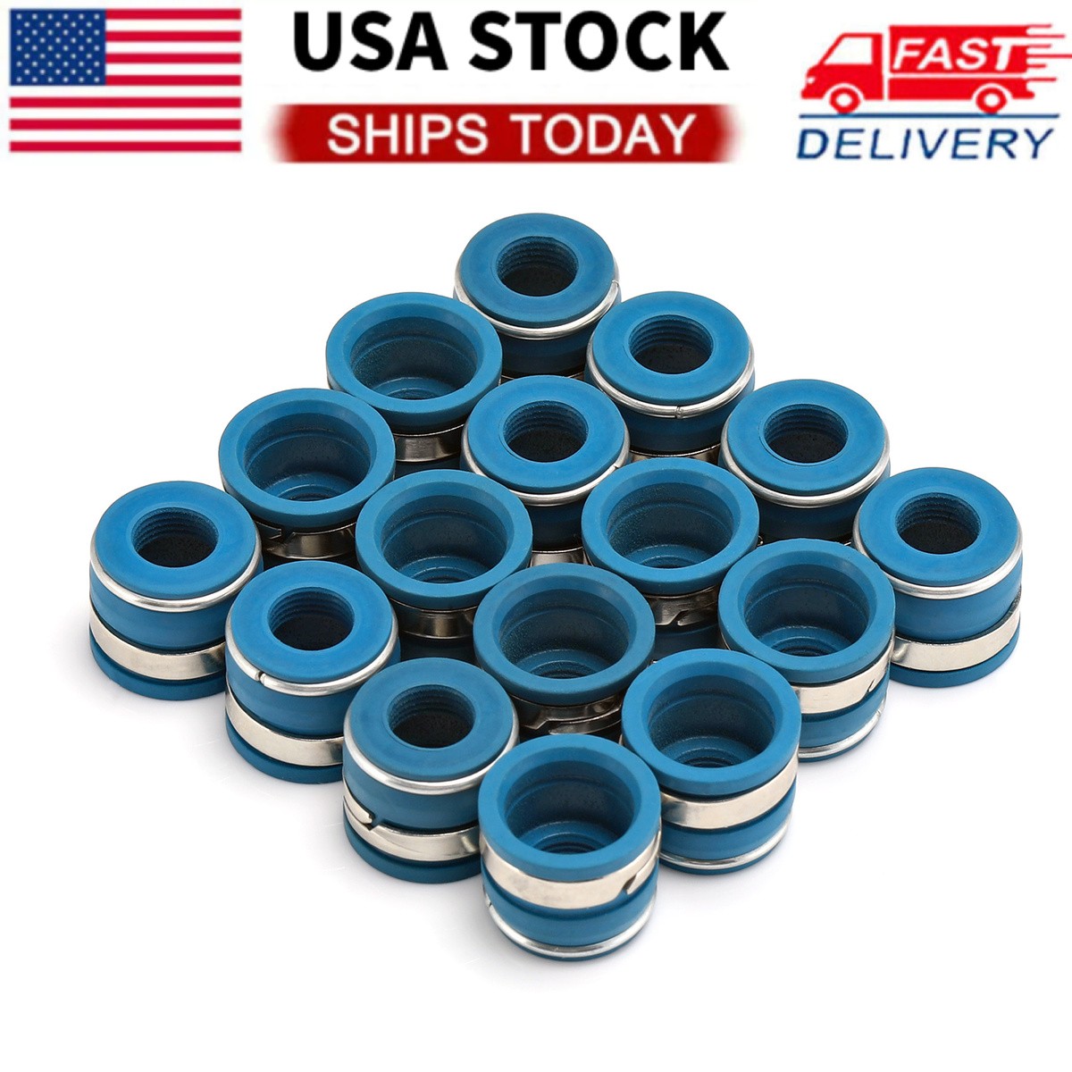 16PC SBC For Chevy Chevrolet Small Block Performance VITON Valve Stem Seal 16pcs