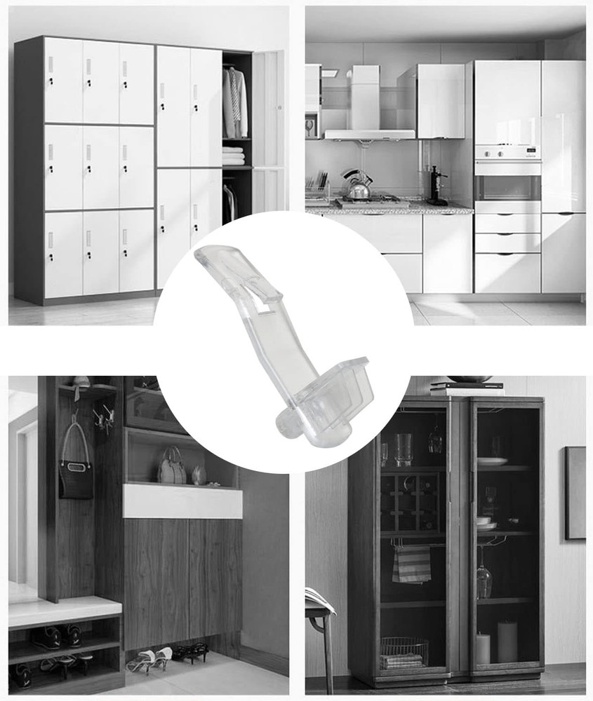 Shelf Support Peg LUORNG 20PCS Clear Plastic Locking Pin...