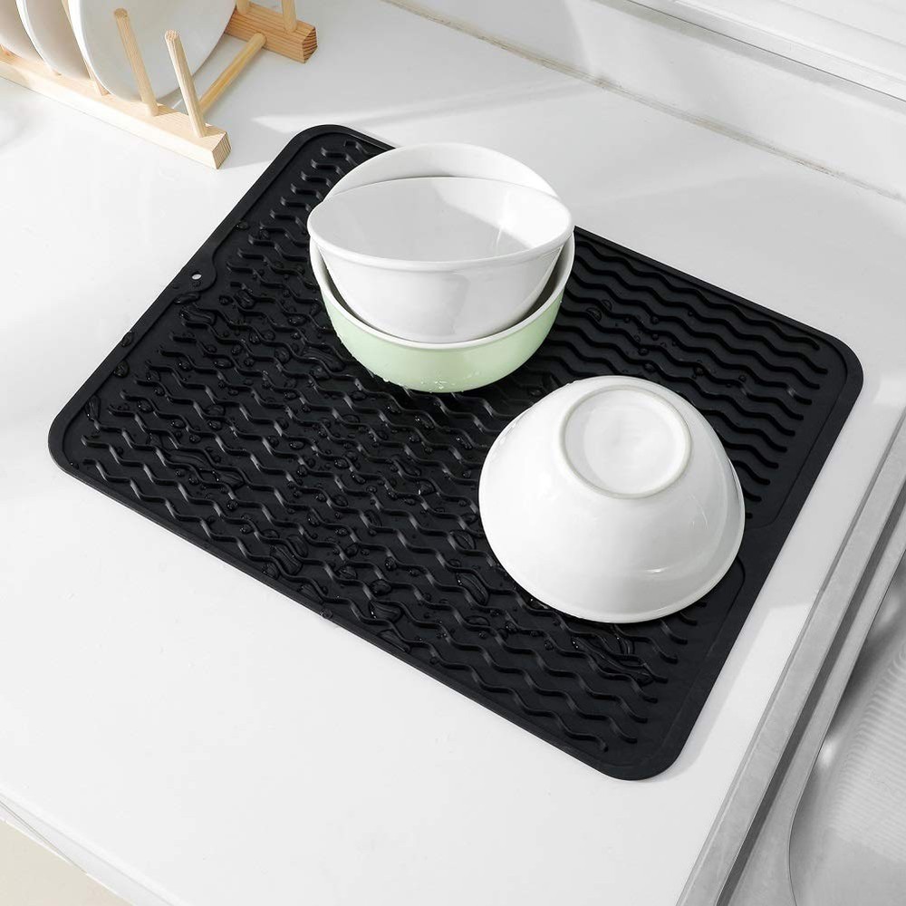 Silicone Dish Drying Mat for Multiple Usage Easy clean Eco-friendly