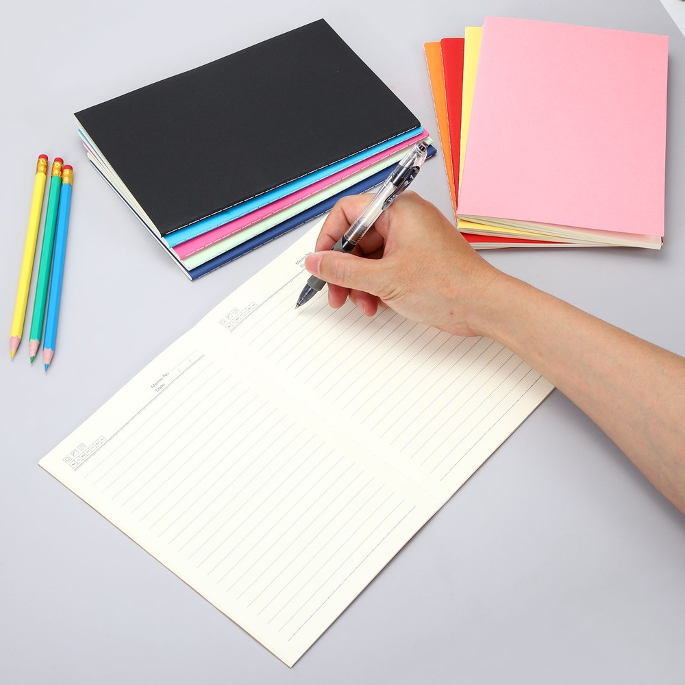 3 Pack A5 Notebook, A5 Journal Mini Notebook Pocket Kraft,Pink