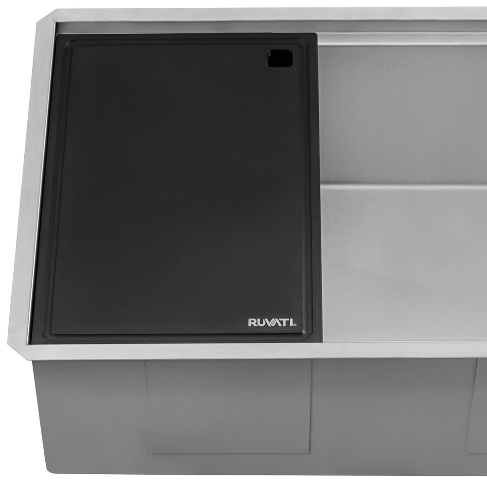 Ruvati 27" Workstation Slope Bottom Offset Drain Undermount – RVH8573