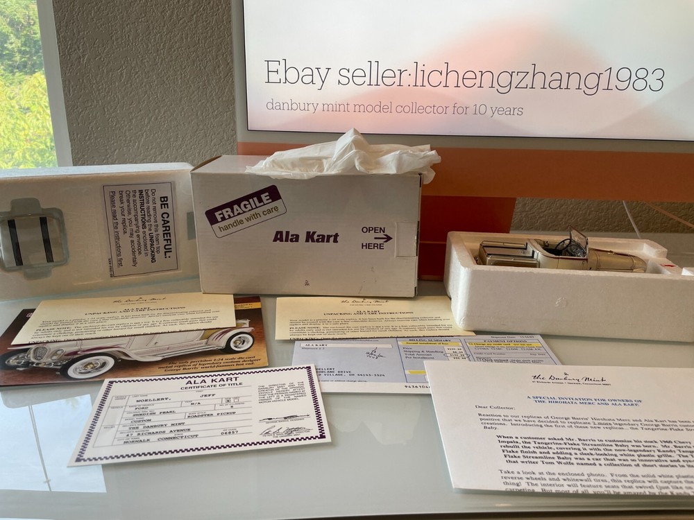 Danbury Mint Ala Kart with all documents