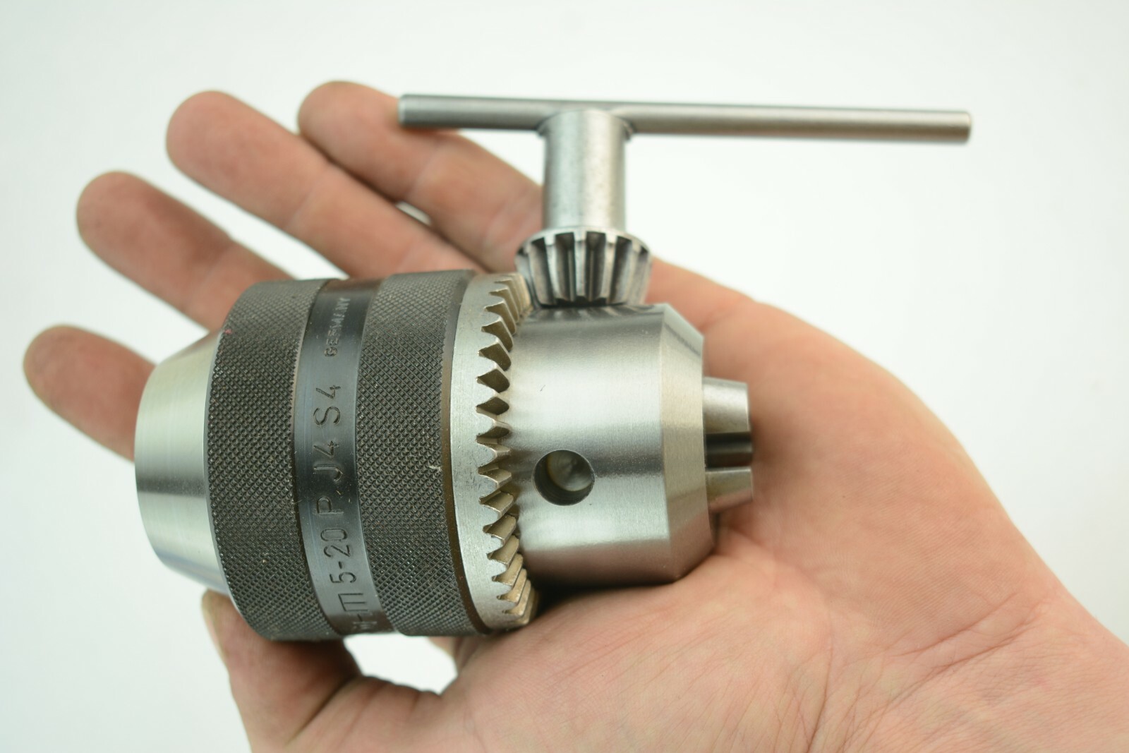 Rohm Germany Quality Precision Drill Chuck & Key 3/16"-3/4" 4JT #4 Jacobs Taper