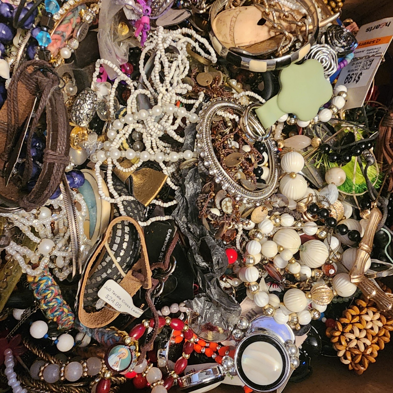 Large Flat Rate Jewelry Lot Craft Junk Harvest Kids Dress Up STUFFED