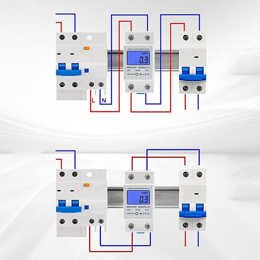 Electricity Meter Energy Meter 220V Electronic Single Phase Backlight