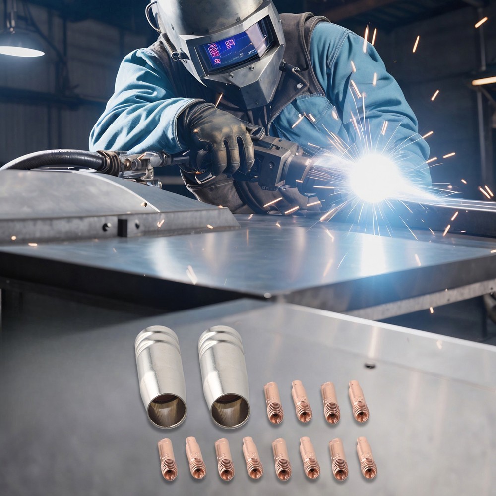 Robust 14 Piece For MIG Welding Accessory Collection Featuring Essential Tools