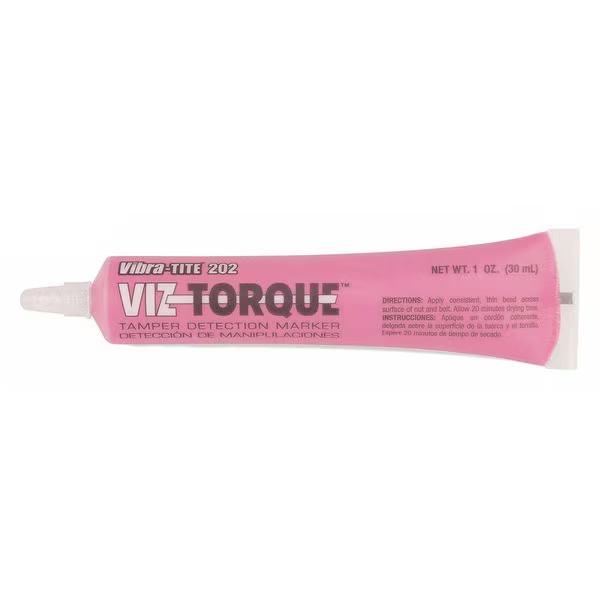 Vibra-Tite. 20281 Visual Vibratory Indicator Tamper Detection  Marker: Pink,