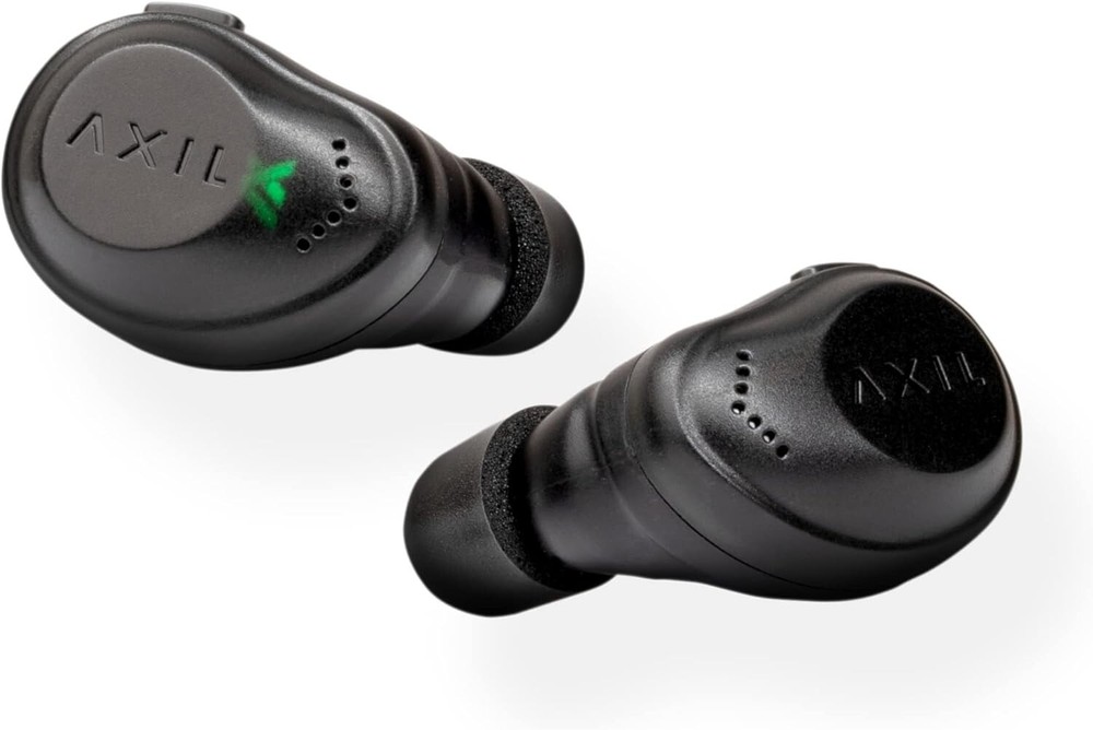 AXIL XCOR PRO Wireless Tactical Earbuds w/ Bluetooth & Touch Controls, Black