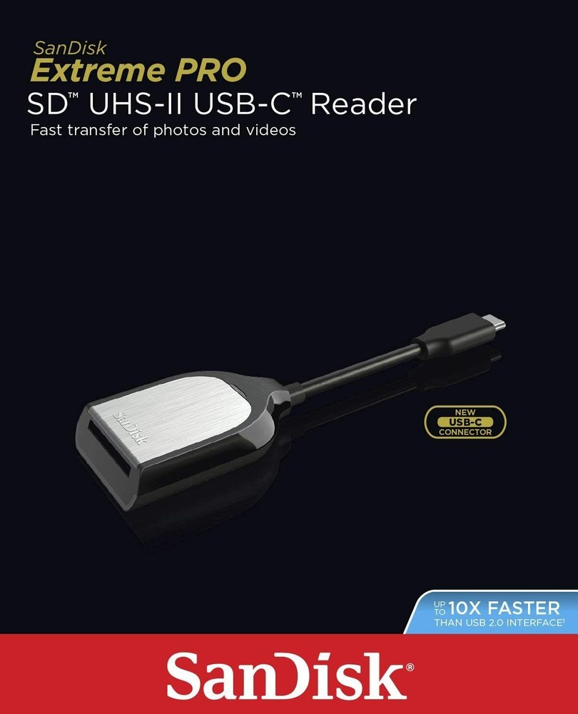 SanDisk Extreme PRO SD Memory USB Type-C Card Reader SDDR-409 SDHC SDXC OPEN BOX