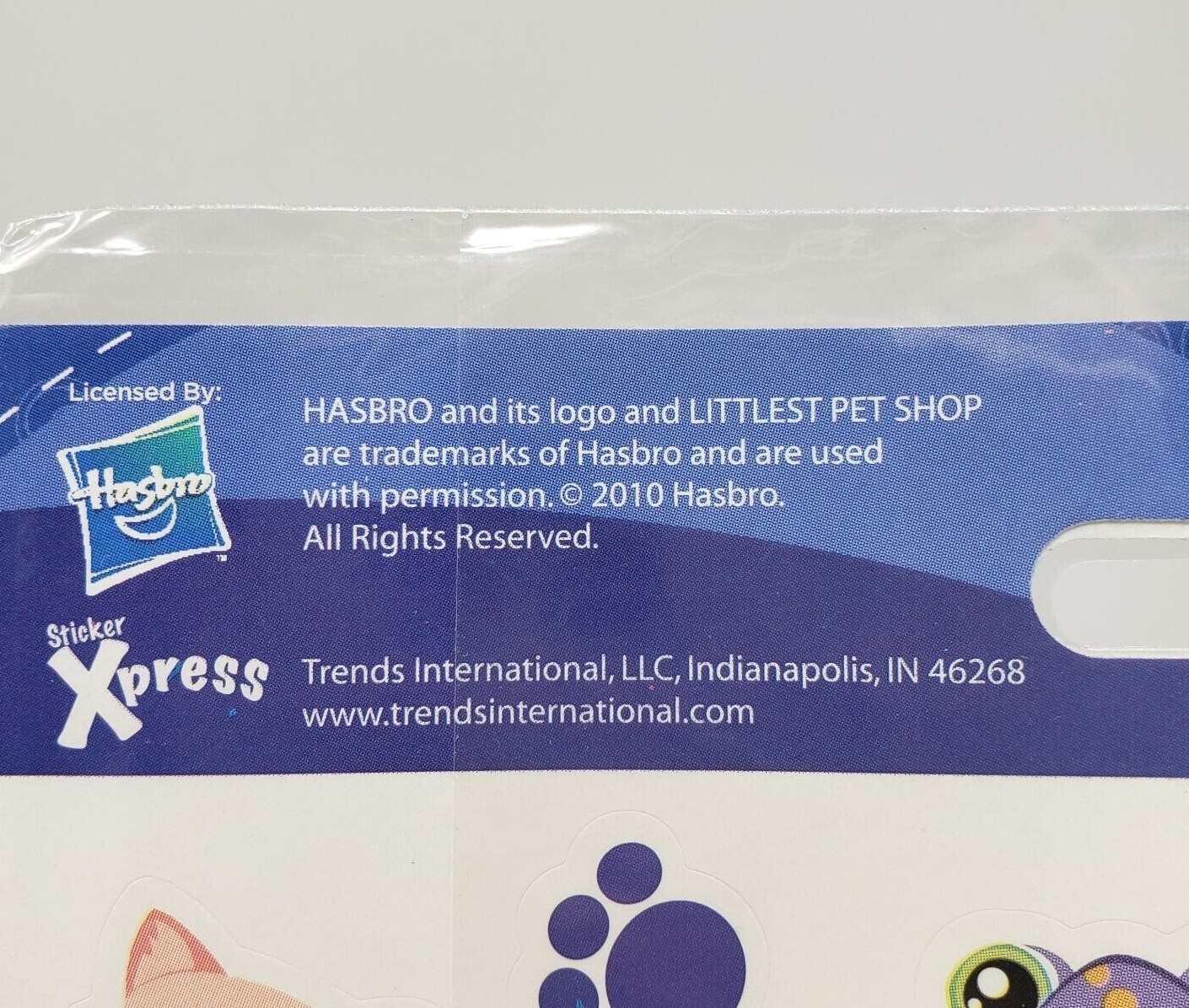 LITTLEST PET SHOP LPS 2010 HASBRO STICKERS 2 SHEETS NEW SEALED STICKER XPRESS