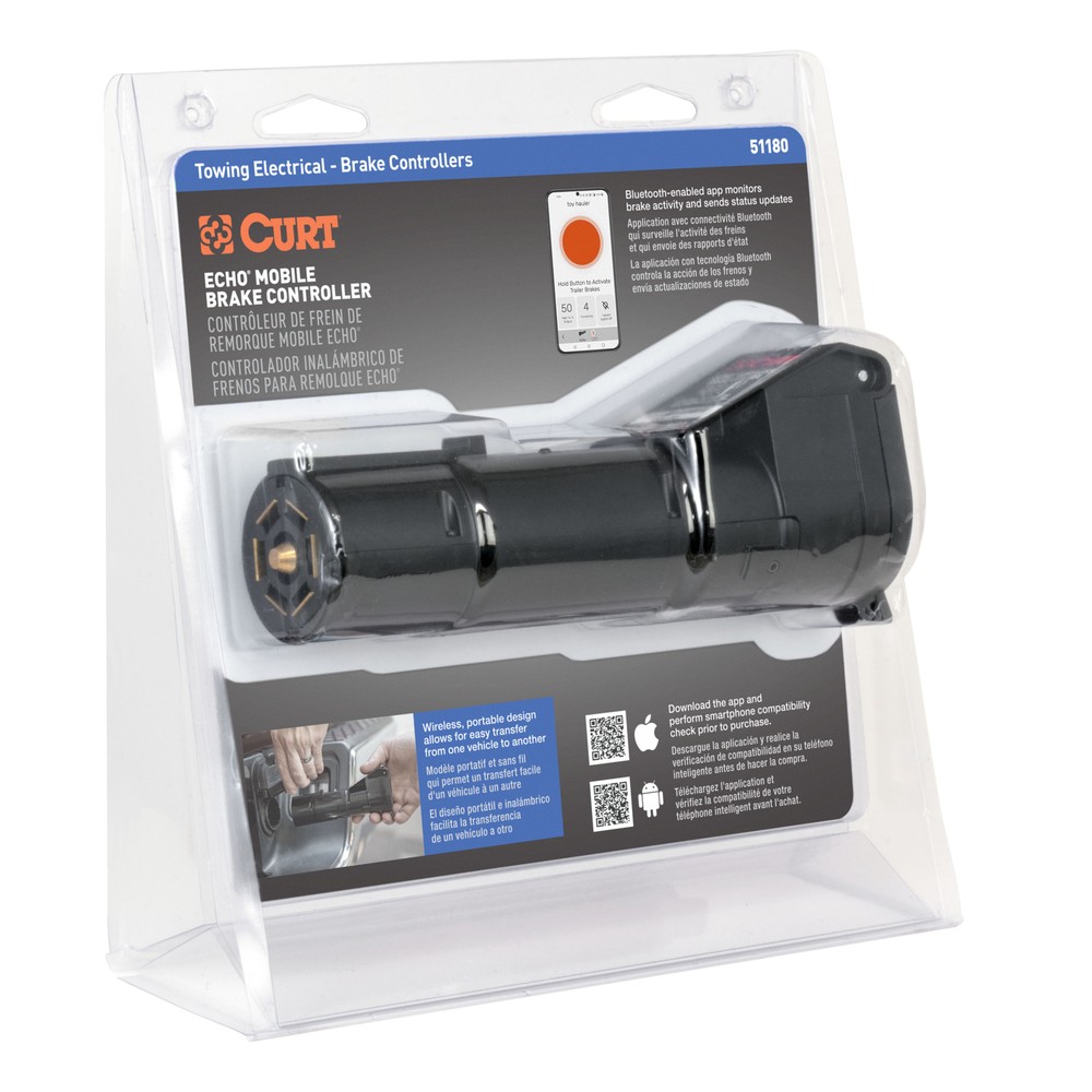 Echo Mobile Trailer Brake Controller, 7-Way, Bluetooth? Smartphone Connection