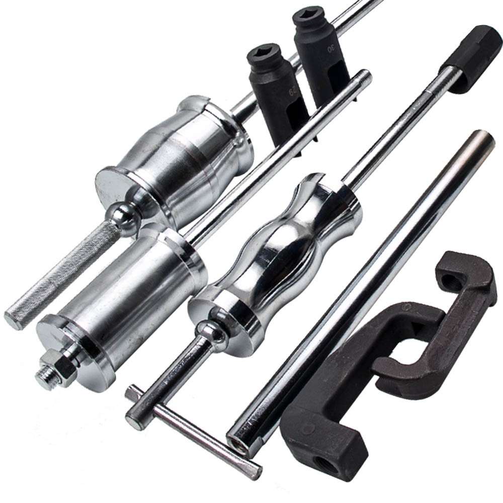 Auto Truck Diesel Injector Extractor Slide Hammer Puller Adapter Full Tool Sets