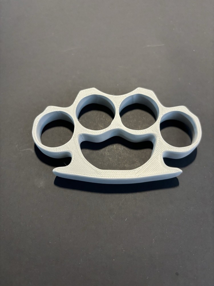 Gray Plastic Printed  Cosplay Knuckle Prop Durable & Lightweight