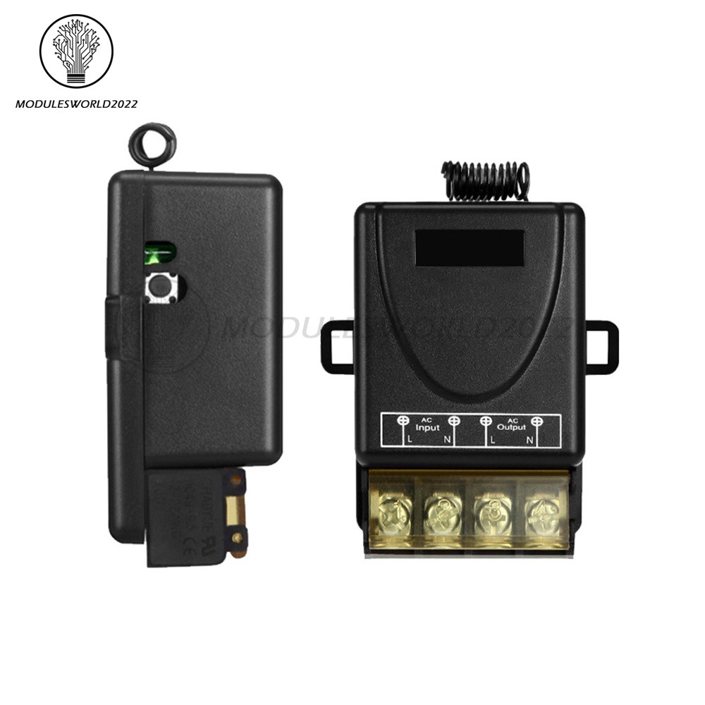 AC90-264V 220V 30A 433MHz Relay 1CH Wireless Remote Control Switch Transmitter