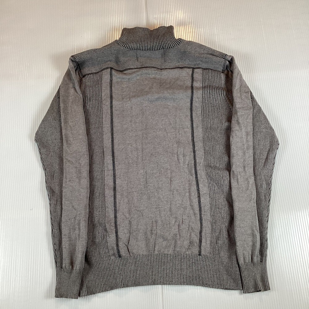 1897 Sweater Mens M Medium 1/4 Zip Pull Over Performance Golf Sweatshirt Gray