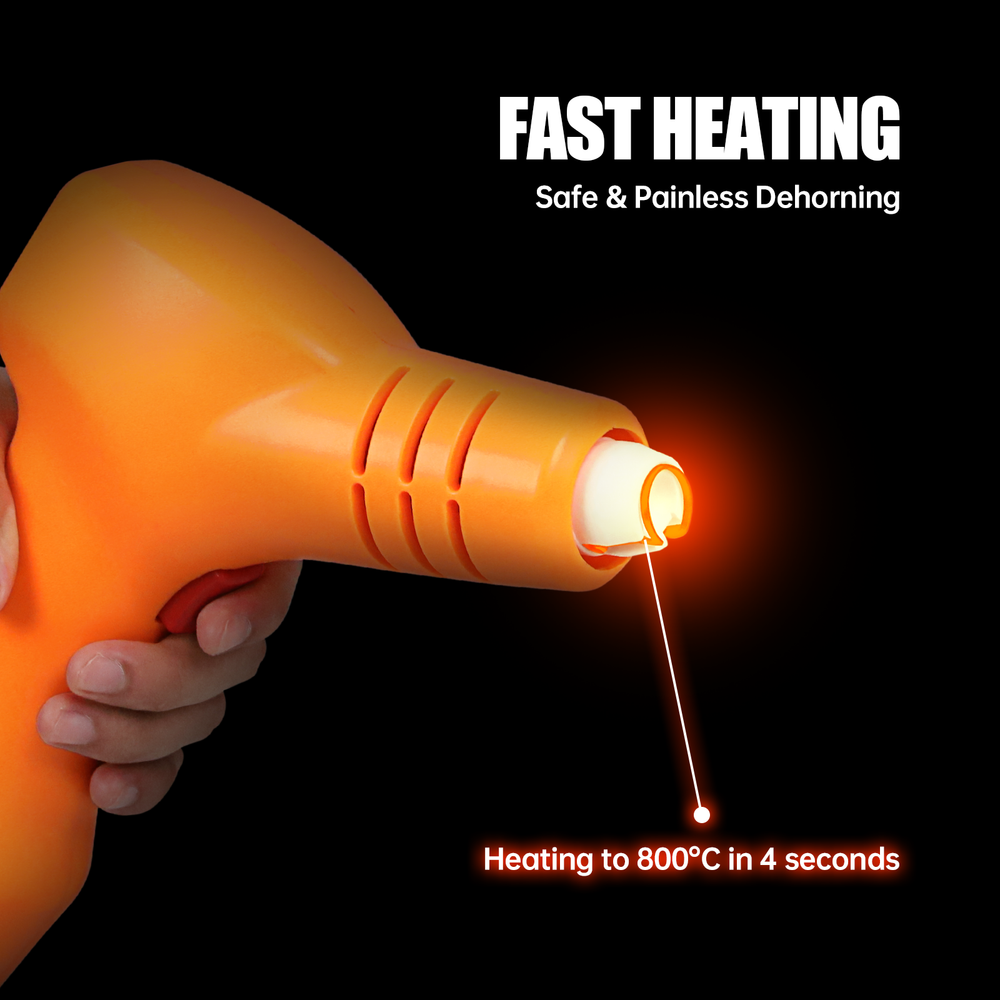Rechargeable Calf Electric Dehorner Fast Heating Cattle Dehorning Tool 3/4 Tip