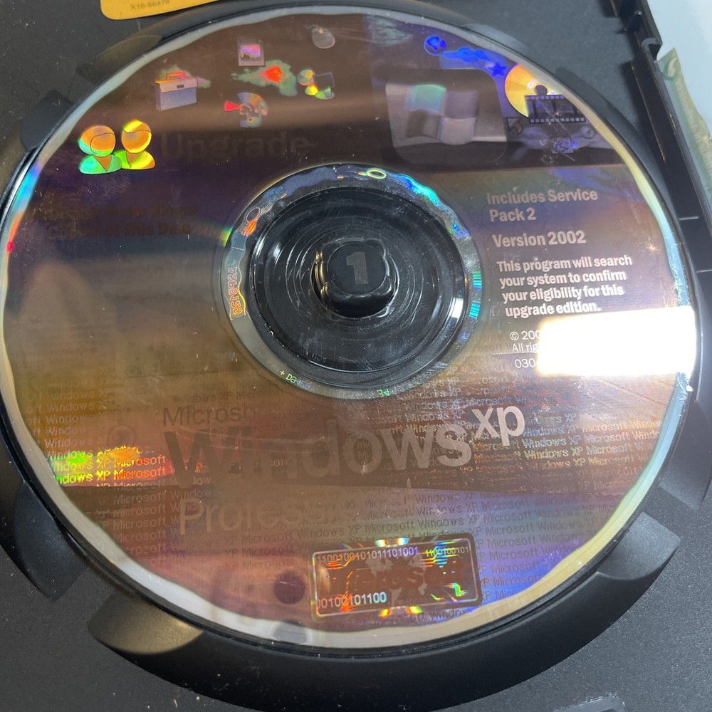 Microsoft Windows XP Professional Upgrade Services Kit CD w/Key – Vintage 2000s