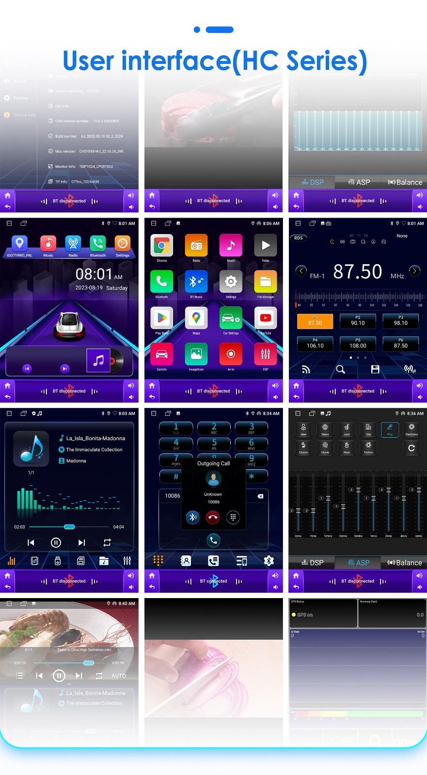 For Ford Taurus 2011-2019 Android 14 CarPlay Car Stereo Radio GPS 2G+32G FM RDS