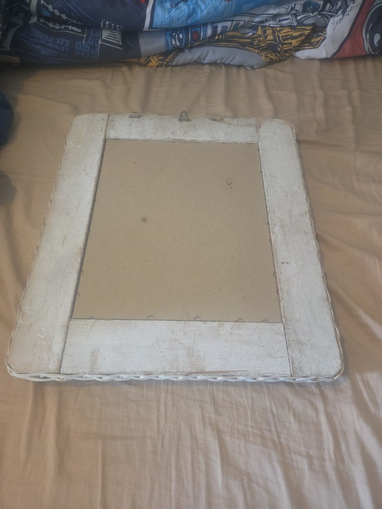 Fleischmann's Gin Wicker Framed Mirror