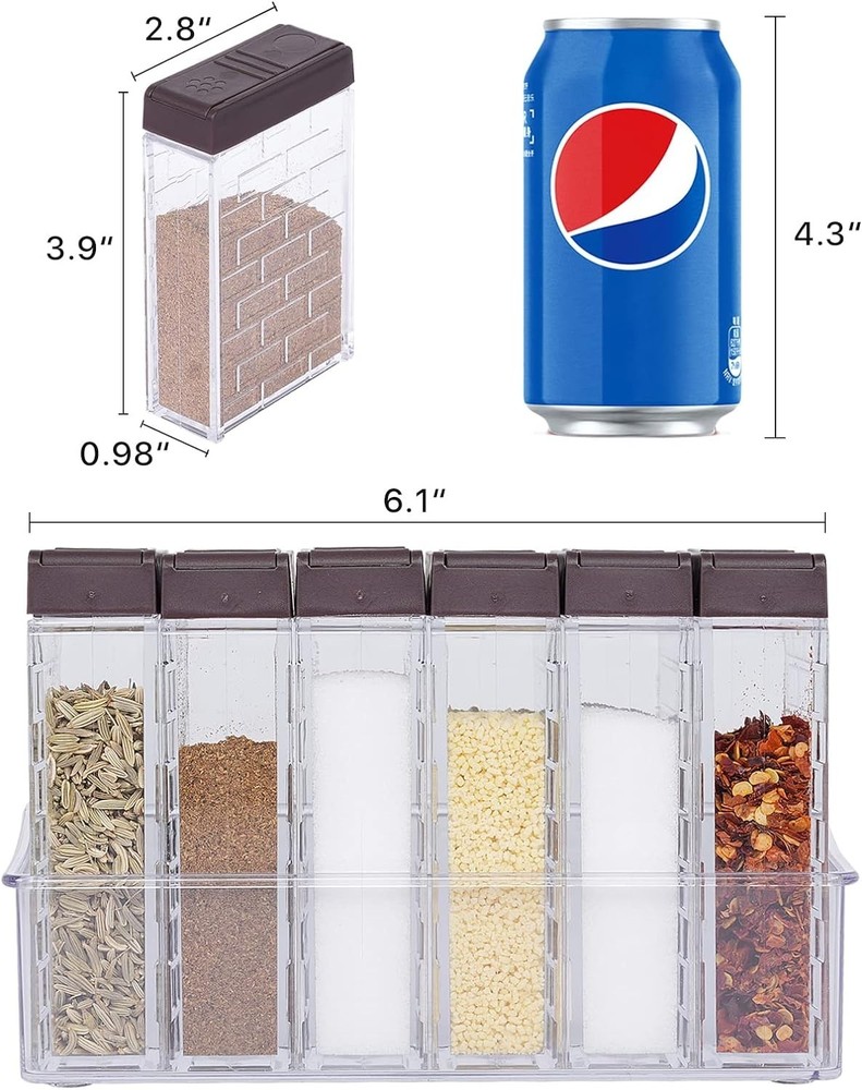 Airtight Spice Containers 24-Pack - Eco-Friendly