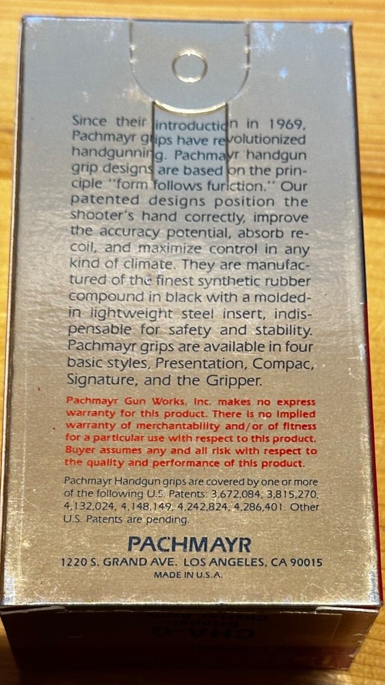 CHA-G Pachmayr Gripper Grips