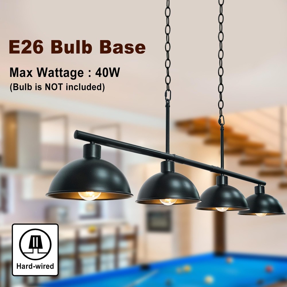 Pool Table Light,Billiard Light,Pool Table Lights Hanging Over Pool Table Kit...