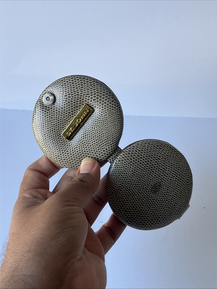 St.John Circular Pocket Mirrior Snakeskin